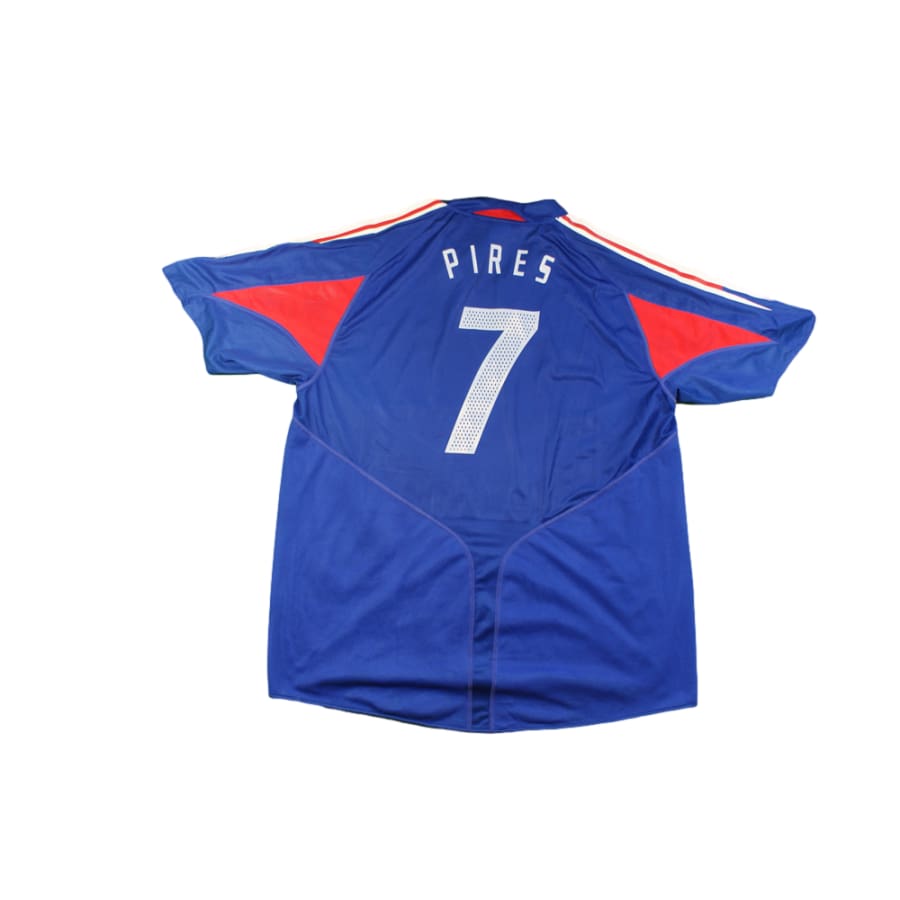 Maillot équipe de France rétro domicile N°7 PIRES 2004-2005 - Adidas - Equipe de France