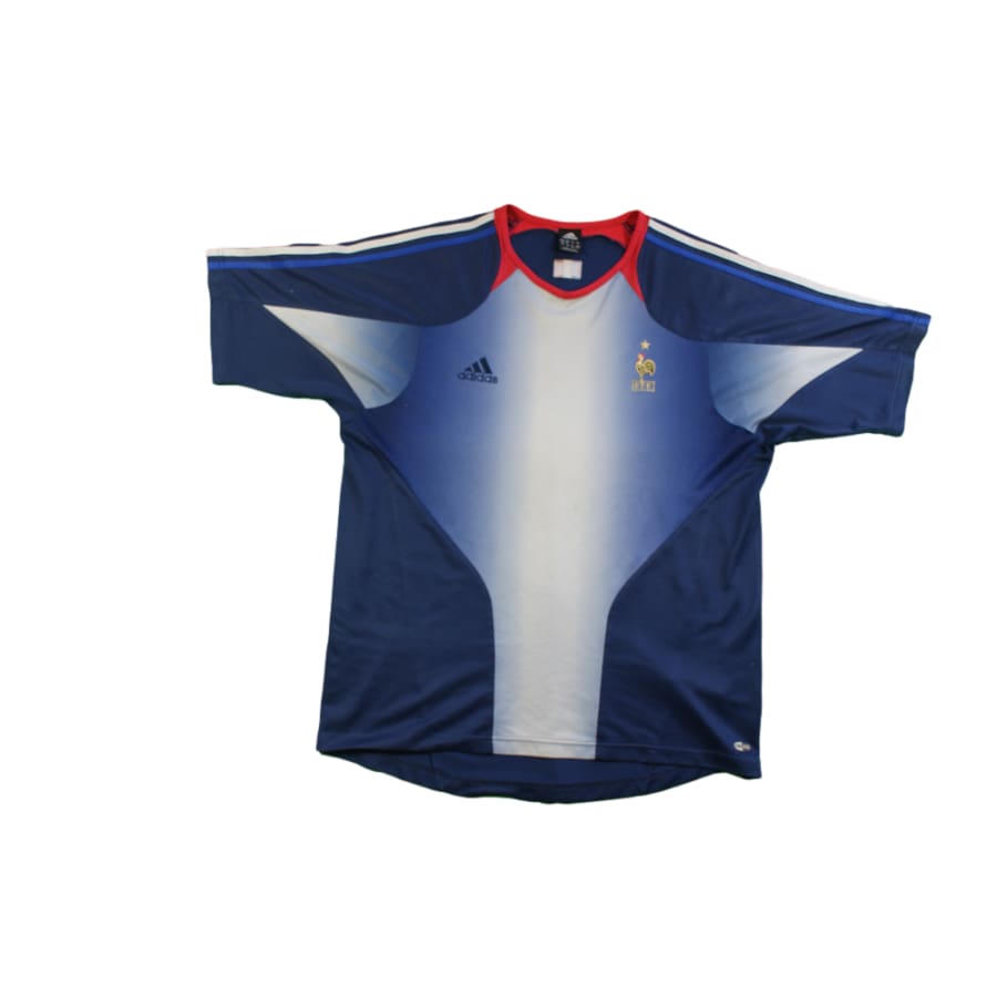 Maillot équipe de France rétro entraînement années 2000 - Adidas - Equipe de France