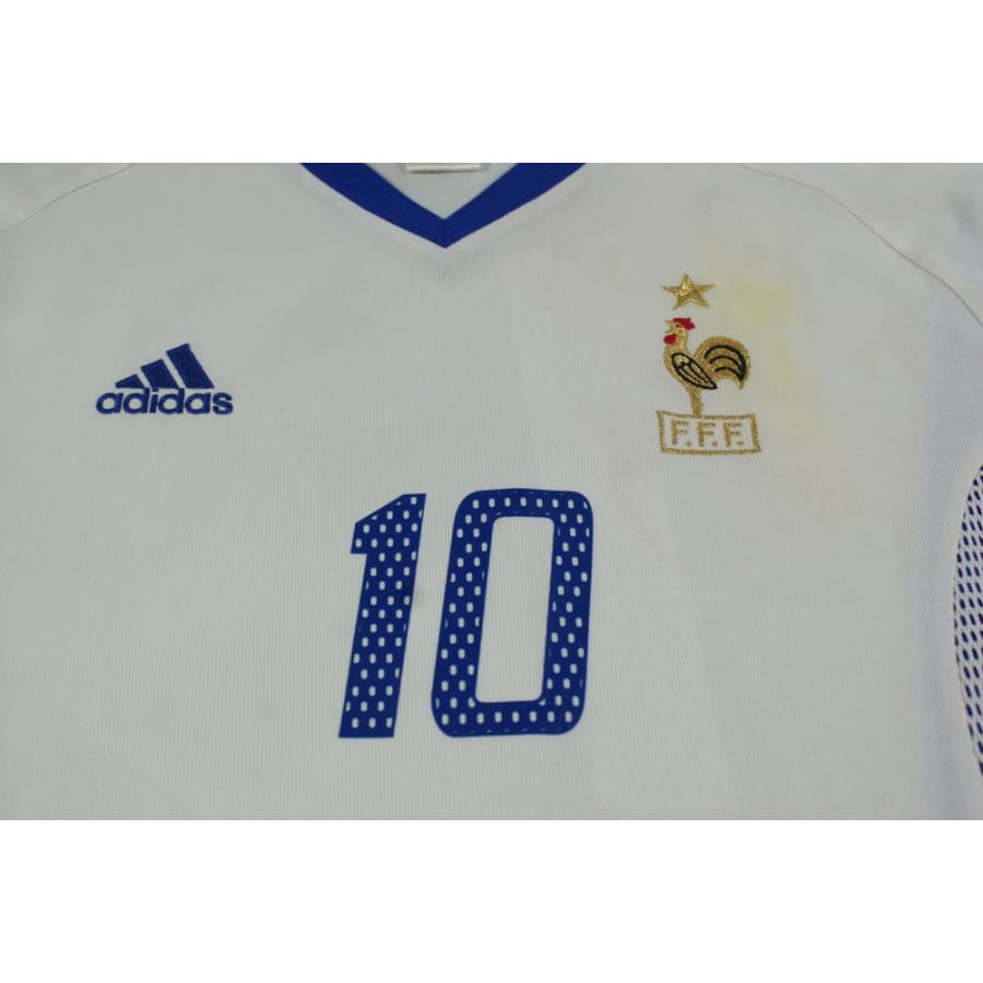 Maillot équipe de France rétro extérieur N°10 ZIDANE 2002-2003 - Adidas - Equipe de France