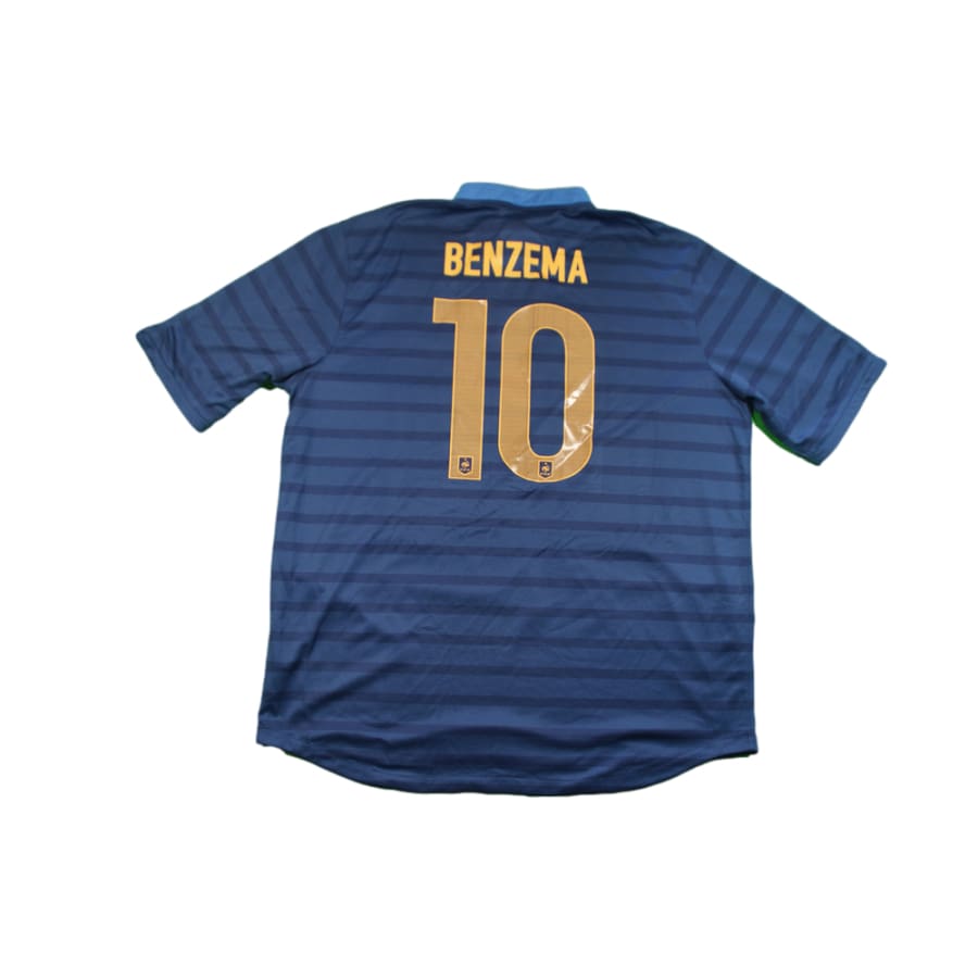 Maillot équipe de France vintage domicile #10 BENZEMA 2012-2013 - Nike - Equipe de France