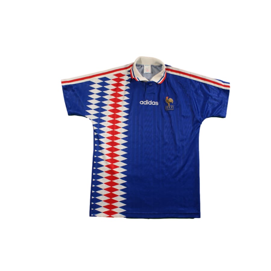 Maillot équipe de France vintage domicile 1995-1996 - Adidas - Equipe de France