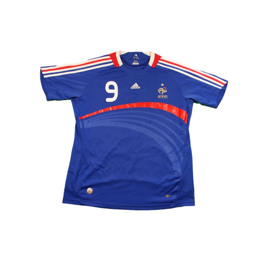 Maillot équipe de France vintage domicile #9 BENZEMA 2008-2009 - Adidas - Equipe de France