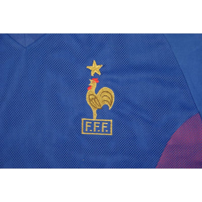 Maillot Equipe de France vintage domicile #9 Cissé 2002-2003 - Adidas - Equipe de France