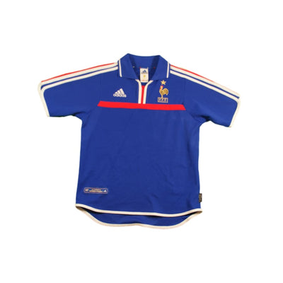 Maillot équipe de France vintage domicile enfant #10 ZIDANE 2000-2001 - Adidas - Equipe de France