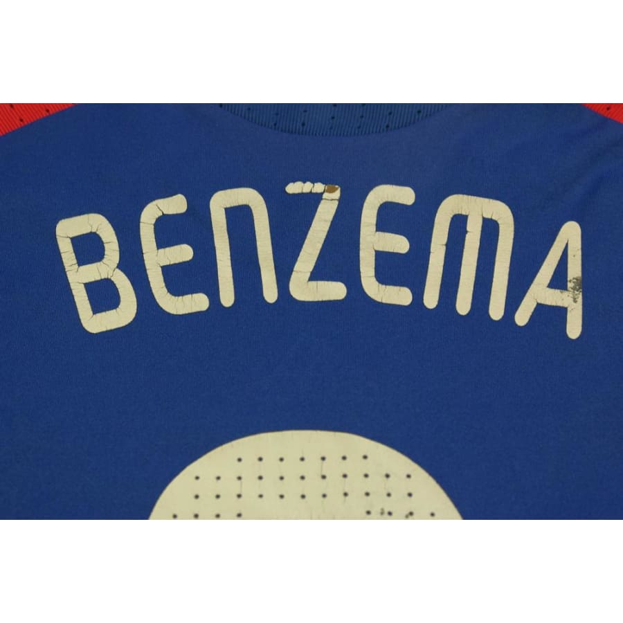 Maillot équipe de France vintage domicile enfant N°9 BENZEMA 2008-2009 - Adidas - Equipe de France