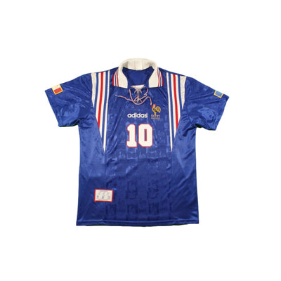 Maillot équipe de France vintage domicile N°10 ZIDANE 1996-1997 - Adidas - Equipe de France