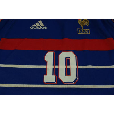 Maillot équipe de France vintage domicile N°10 ZIDANE 1997-1998 - Adidas - Equipe de France