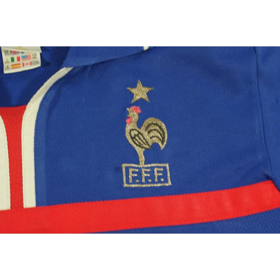 Maillot équipe de France vintage domicile N°10 ZIDANE 2000-2001 - Adidas - Equipe de France