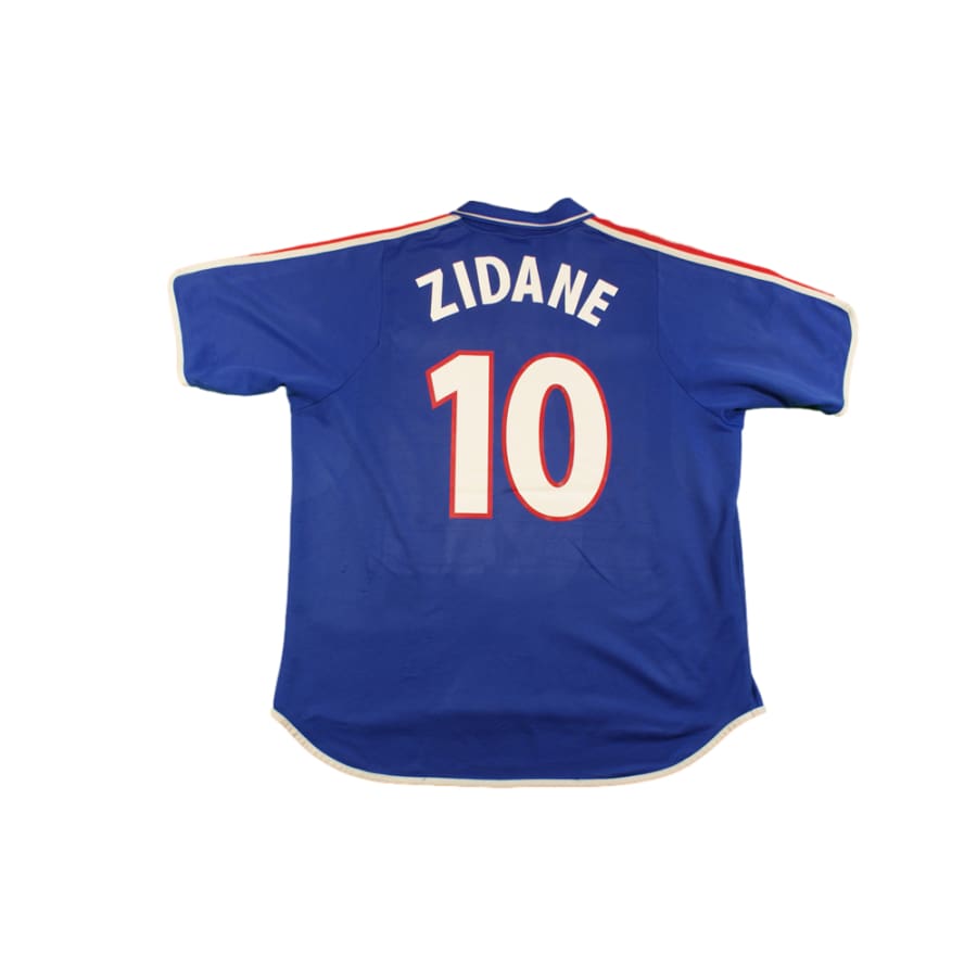 Maillot équipe de France vintage domicile N°10 ZIDANE 2000-2001 - Adidas - Equipe de France