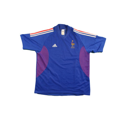 Maillot équipe de France vintage domicile N°10 ZIDANE 2002-2003 - Adidas - Equipe de France