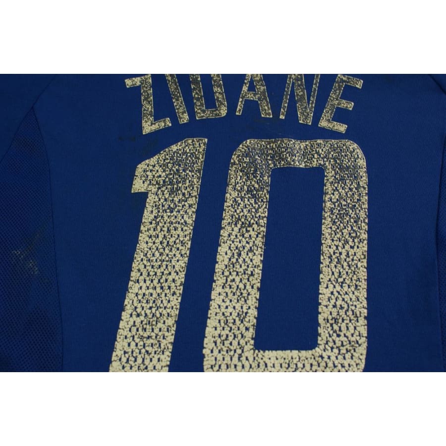 Maillot équipe de France vintage domicile N°10 ZIDANE 2002-2003 - Adidas - Equipe de France