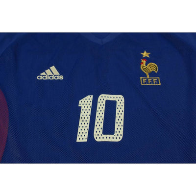 Maillot équipe de France vintage domicile N°10 ZIDANE 2002-2003 - Adidas - Equipe de France