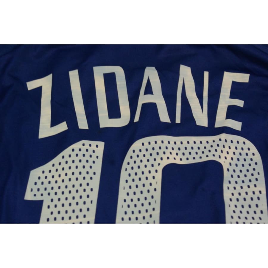 Maillot équipe de France vintage domicile N°10 ZIDANE 2004-2005 - Adidas - Equipe de France