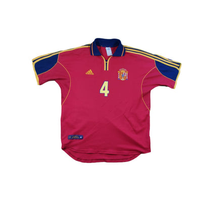 Maillot Espagne rétro domicile #4 GUARDIOLA 2000-2001 - Adidas - Espagne