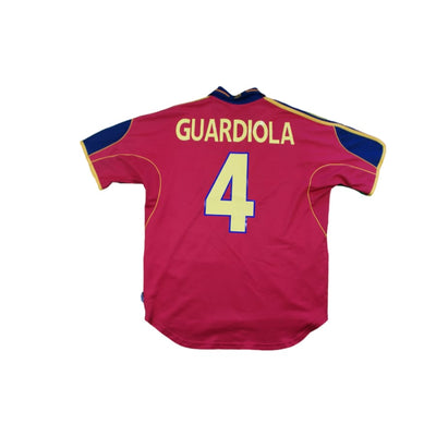 Maillot Espagne rétro domicile #4 GUARDIOLA 2000-2001 - Adidas - Espagne