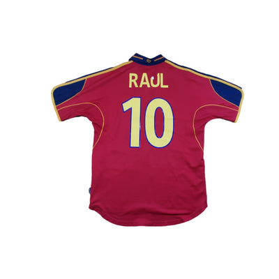 Maillot Espagne vintage domicile #10 RAUL 2000-2001 - Adidas - Espagne