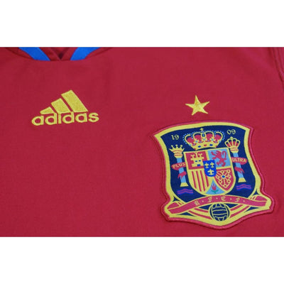 Maillot Espagne vintage domicile N°7 DAVID VILLA 2010-2011 - Adidas - Espagne