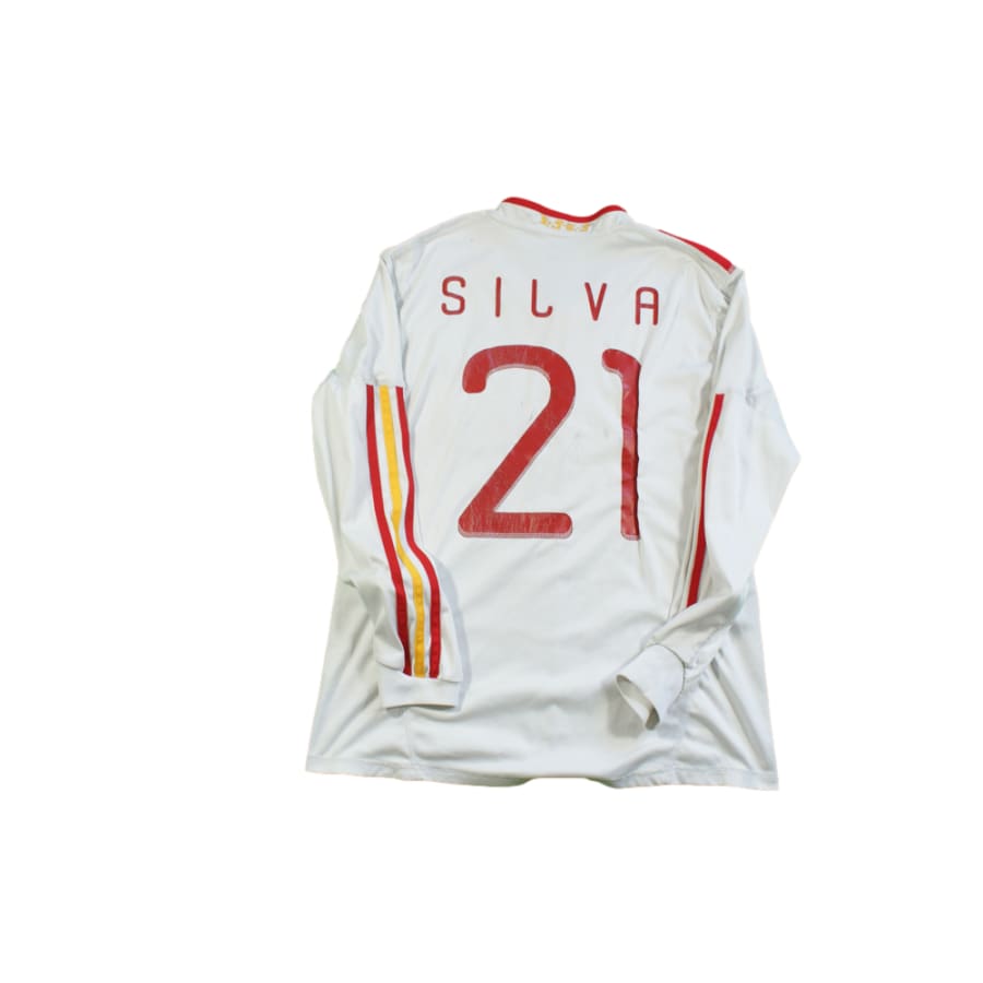 Maillot Espagne vintage extérieur N°21 SILVA 2011-2012 - Adidas - Espagne