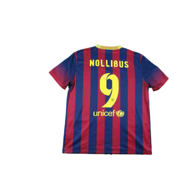 Maillot FC Barcelone domicile N°9 NOLLIBUS 2013-2014 - Nike - Barcelone