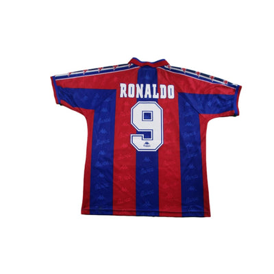 Maillot FC Barcelone rétro domicile #9 RONALDO 1996-1997 - Kappa - Barcelone