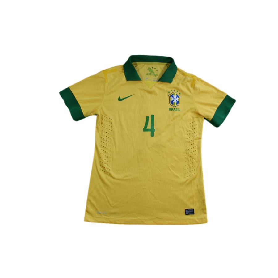 Maillot foot Brésil domicile N°4 DAVID LUIZ 2013-2014 - Nike - Brésil