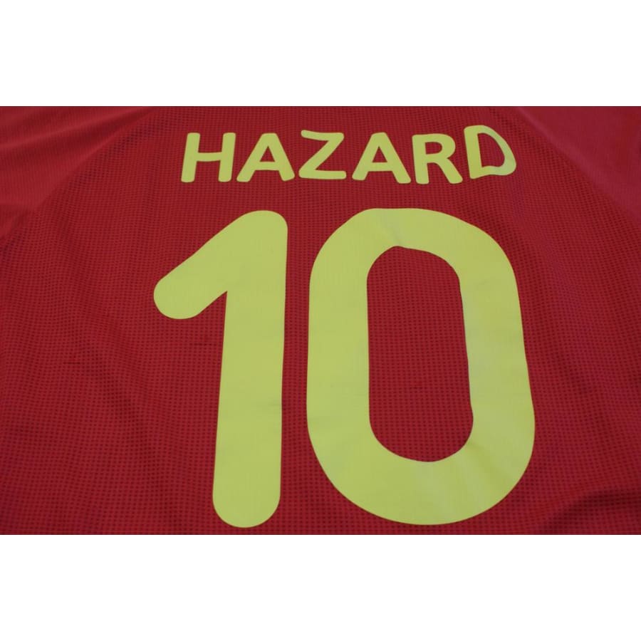 Maillot foot équipe de Belgique domicile N°10 HAZARD 2014-2015 - Burrda Sport - Belgique