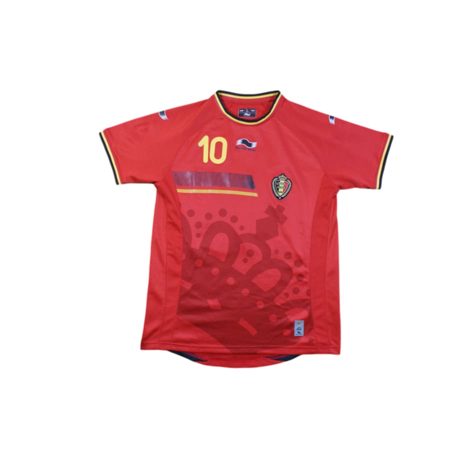 Maillot foot équipe de Belgique domicile N°10 HAZARD 2014-2015 - Burrda Sport - Belgique