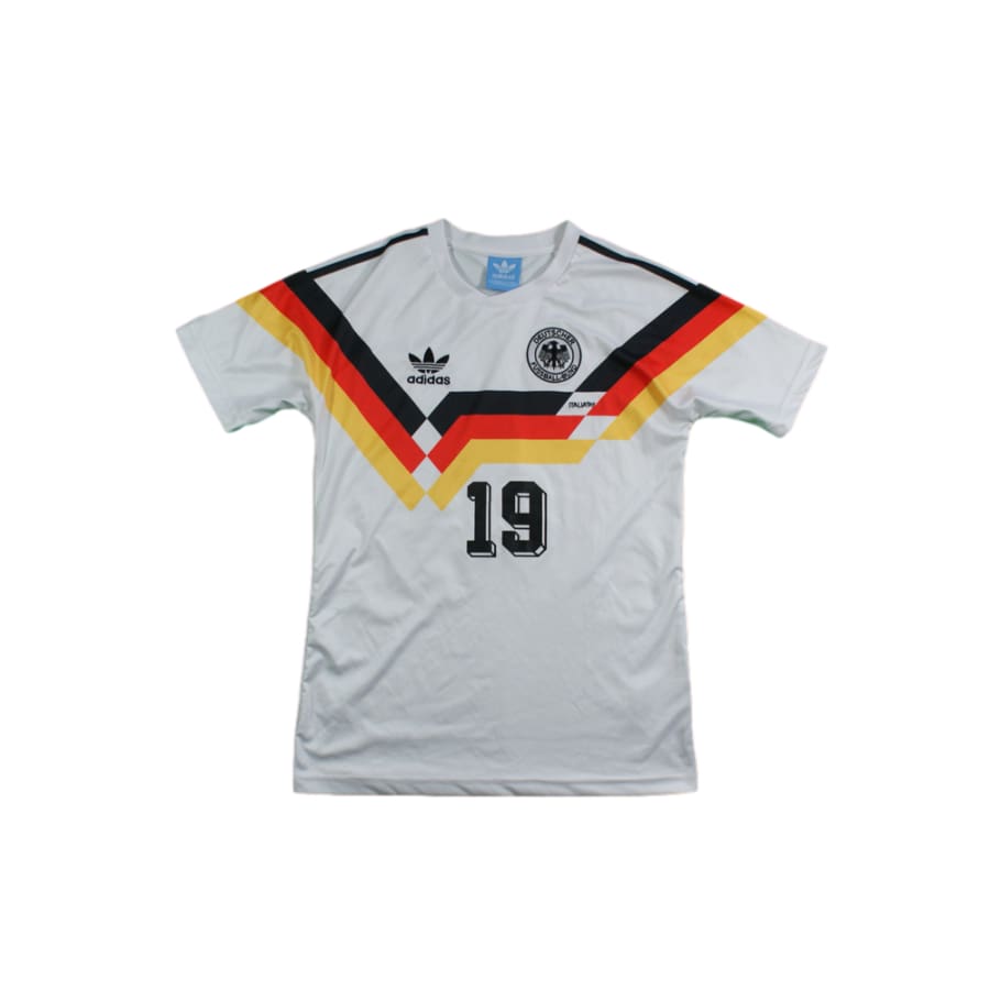 Maillot foot rétro Allemagne domicile N°19 LUDINE 1990-1991 - Adidas - Allemagne