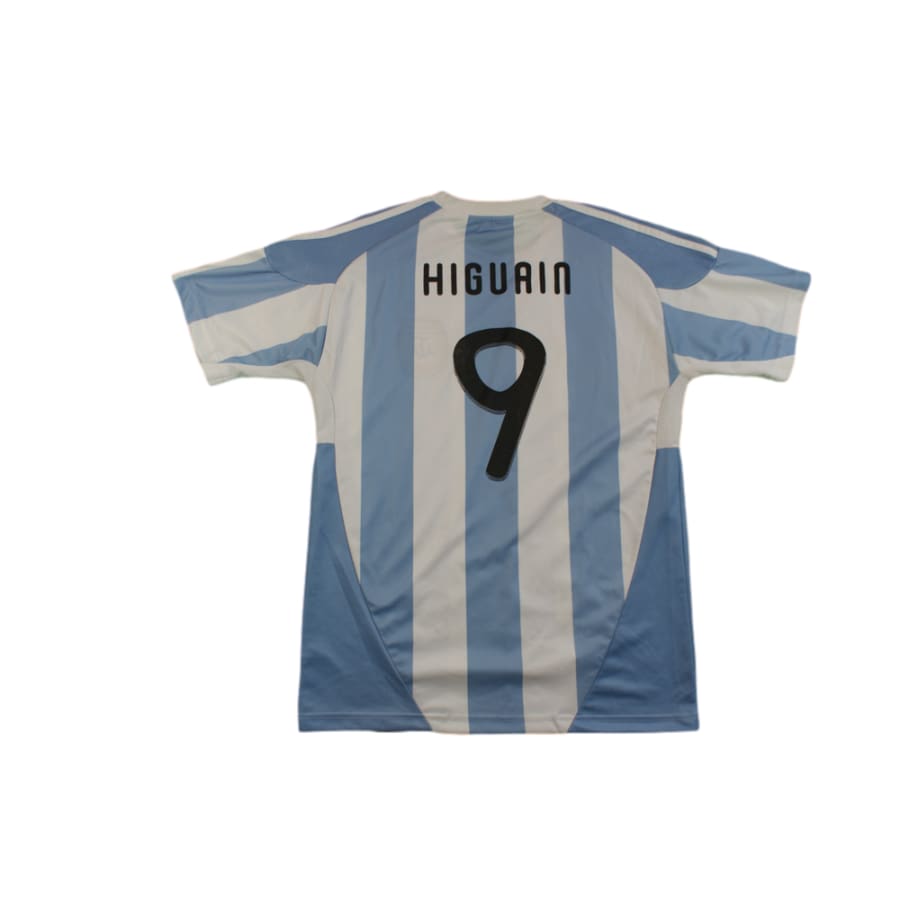 Maillot foot rétro Argentine domicile N°9 HIGUAIN années 2010 - Adidas - Argentine