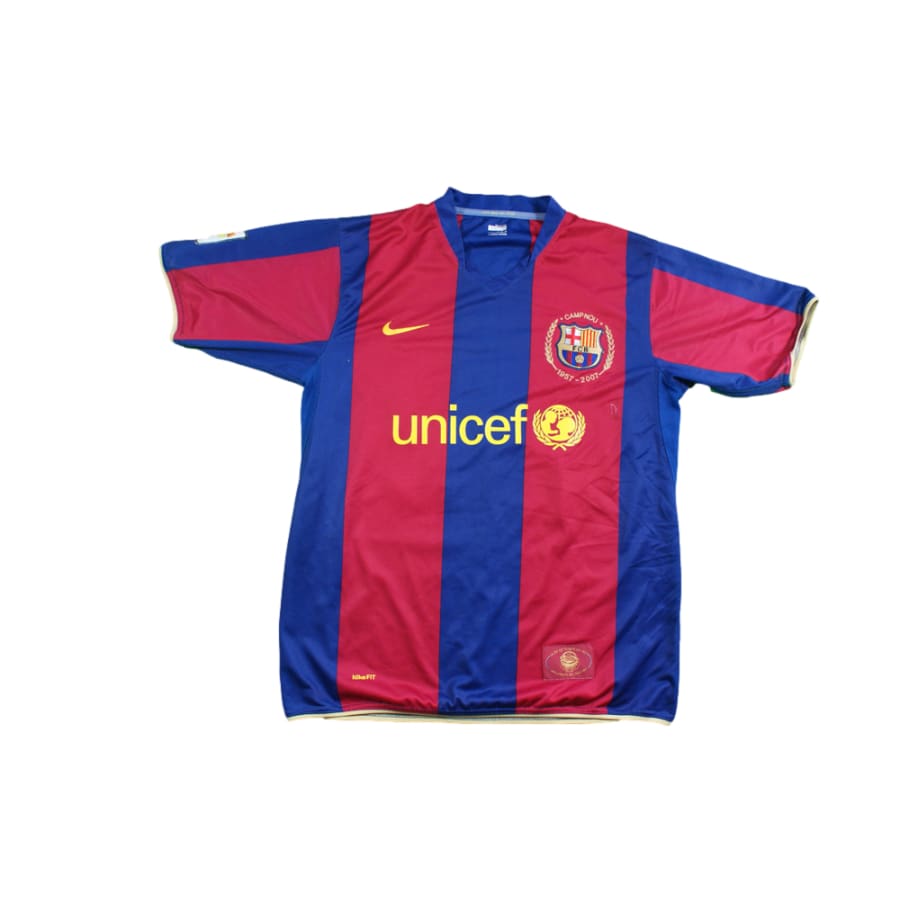 Maillot foot rétro Barcelone domicile N°22 ABIDAL 2007-2008 - Nike - Barcelone