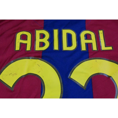 Maillot foot rétro Barcelone domicile N°22 ABIDAL 2007-2008 - Nike - Barcelone