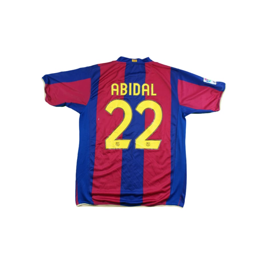 Maillot foot rétro Barcelone domicile N°22 ABIDAL 2007-2008 - Nike - Barcelone