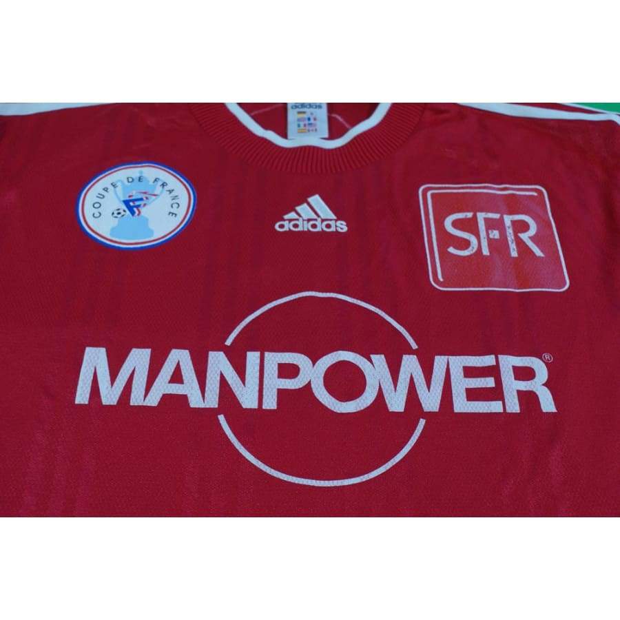 Maillot foot rétro Coupe de France Manpower N°12 années 2000 - Adidas - Coupe de France