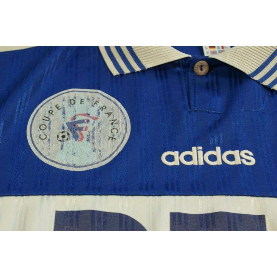 Maillot foot rétro Coupe de France RTL N°6 années 1990 - Adidas - Coupe de France