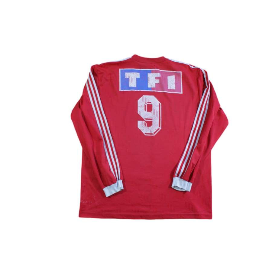 Maillot foot rétro Coupe de France TF1 N°9 années 1990 - Adidas - Coupe de France