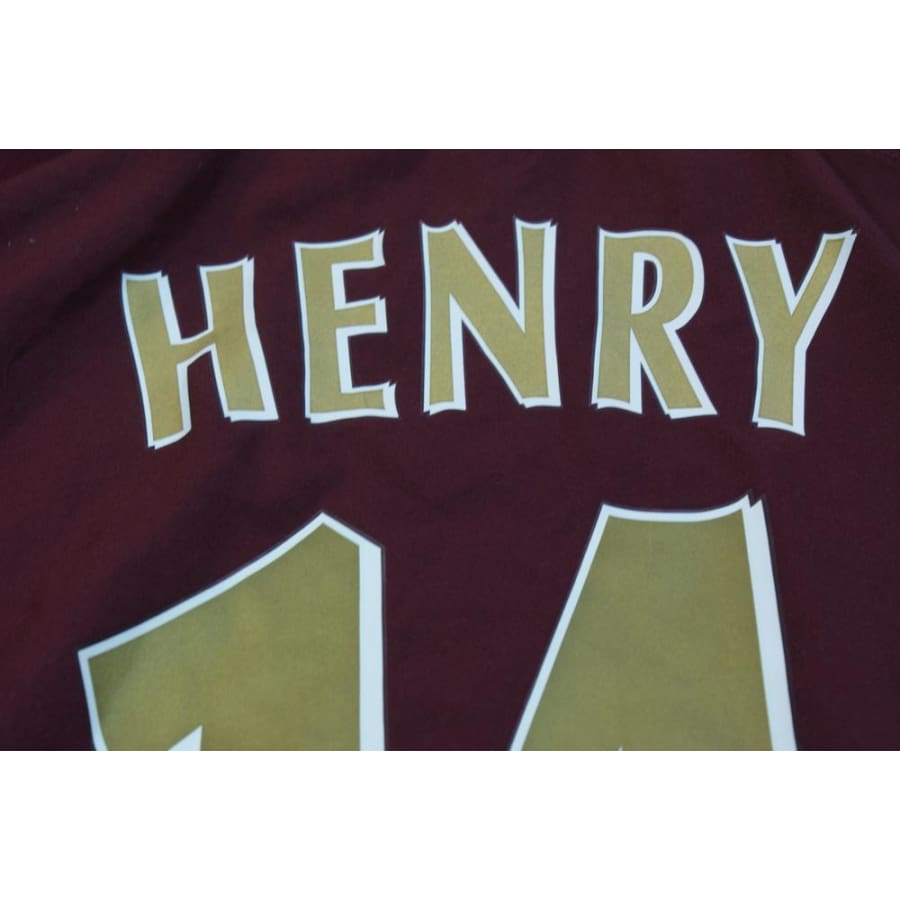 Maillot foot rétro domicile Arsenal FC N°14 HENRY 2005-2006 - Nike - Arsenal