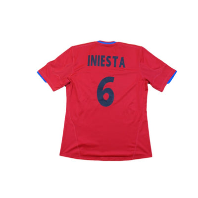 Maillot foot rétro domicile équipe d’Espagne N°6 INIESTA 2009-2010 - Adidas - Espagne