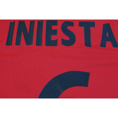 Maillot foot rétro domicile équipe d’Espagne N°6 INIESTA 2009-2010 - Adidas - Espagne