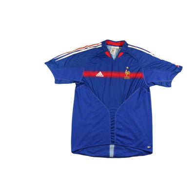 Maillot foot rétro équipe de France domicile N°10 ZIDANE 2004-2005 - Adidas - Equipe de France