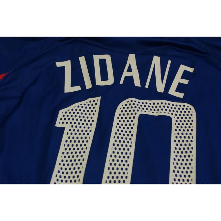 Maillot foot rétro équipe de France domicile N°10 ZIDANE 2004-2005 - Adidas - Equipe de France