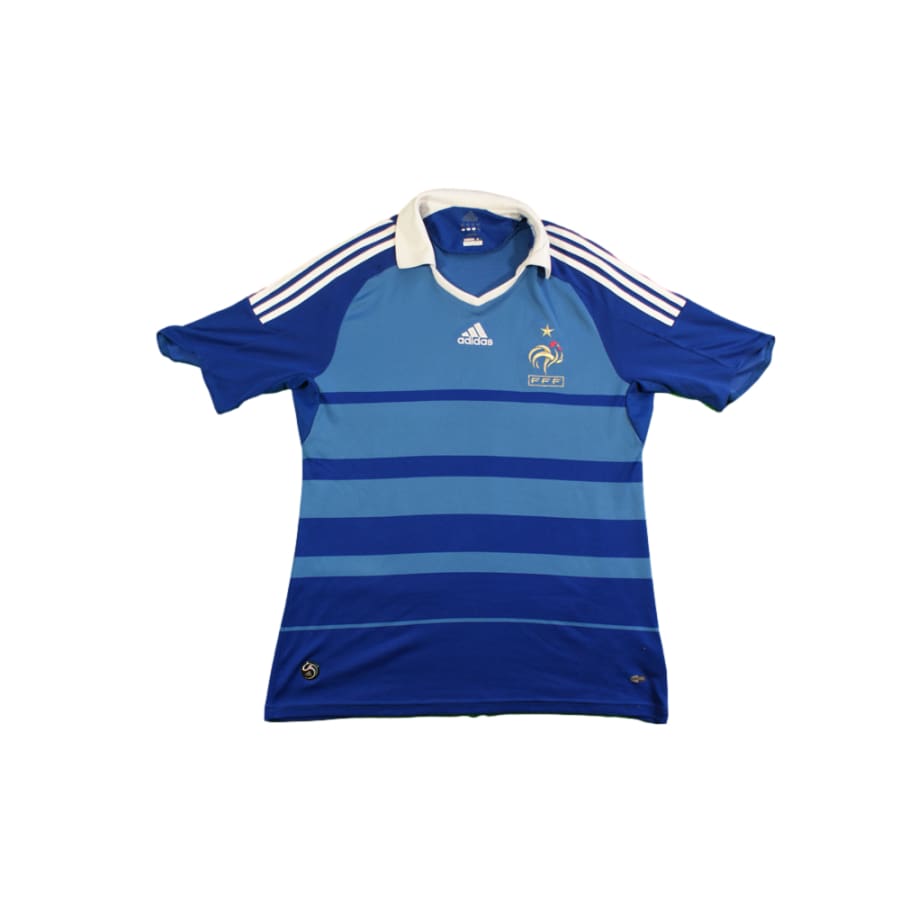 Maillot foot rétro France domicile 2009-2010 - Adidas - Equipe de France