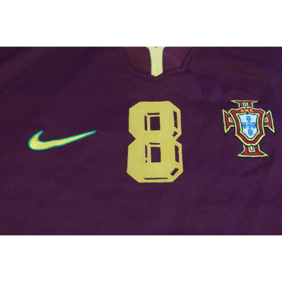 Maillot foot rétro Portugal domicile N°8 J.PINTO 1998-1999 - Nike - Portugal