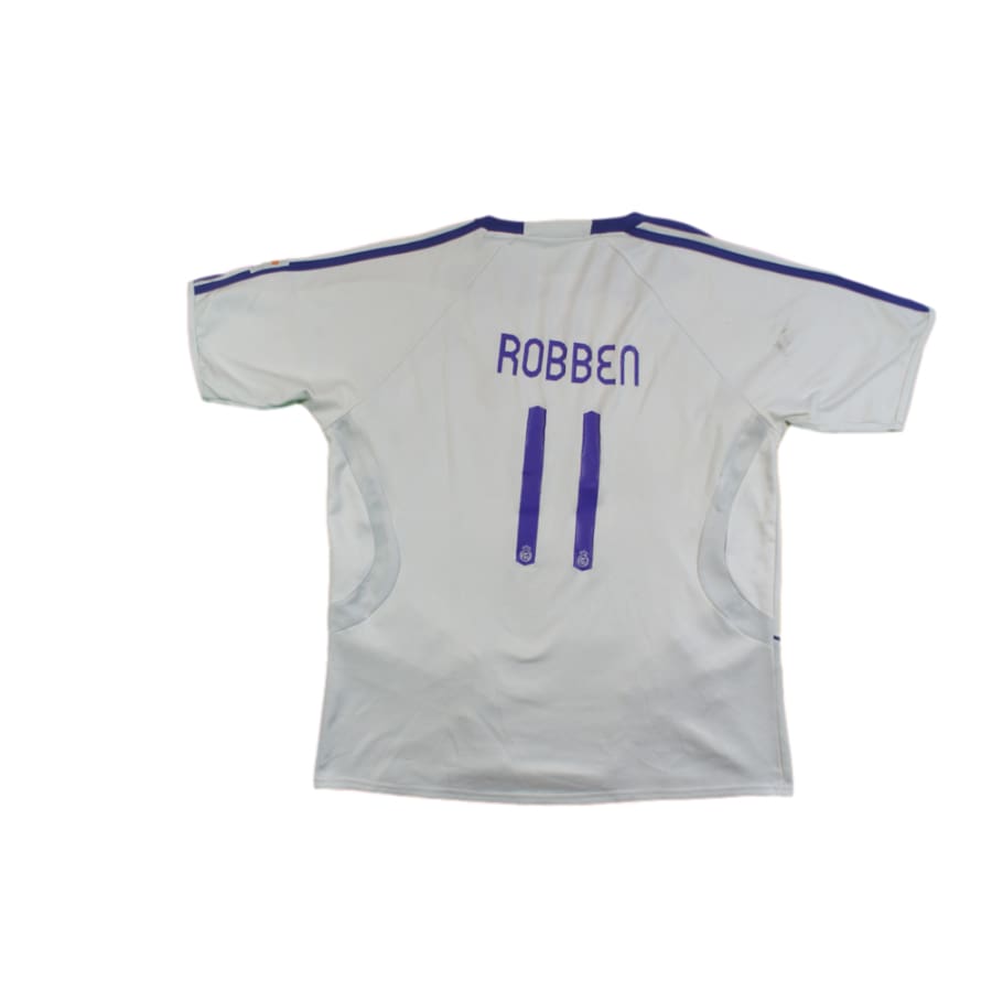 Maillot foot rétro Real Madrid domicile N°11 ROBBEN 2007-2008 - Adidas - Real Madrid