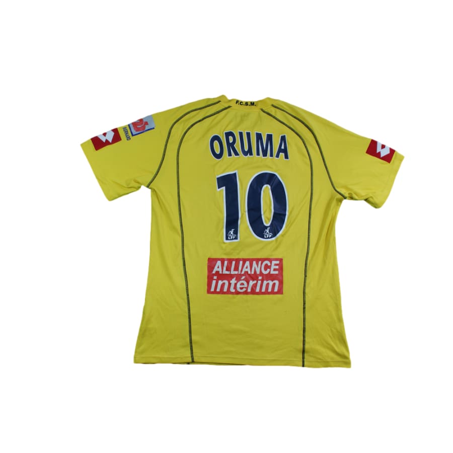 Maillot foot rétro Sochaux domicile N°10 ORUMA 2004-2005 - Lotto - FC Sochaux-Montbéliard