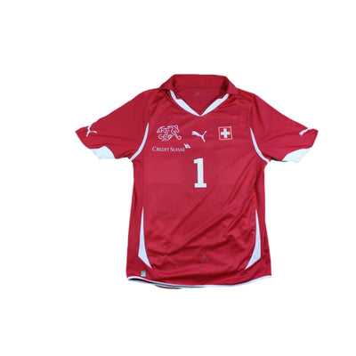 Maillot foot rétro Suisse domicile N°1 STEFY 2010-2011 - Puma - Suisse