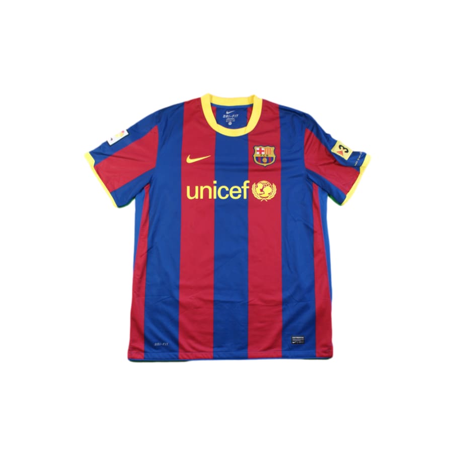 Maillot foot vintage Barcelone domicile N°10 MESSI 2010-2011 - Nike - Barcelone