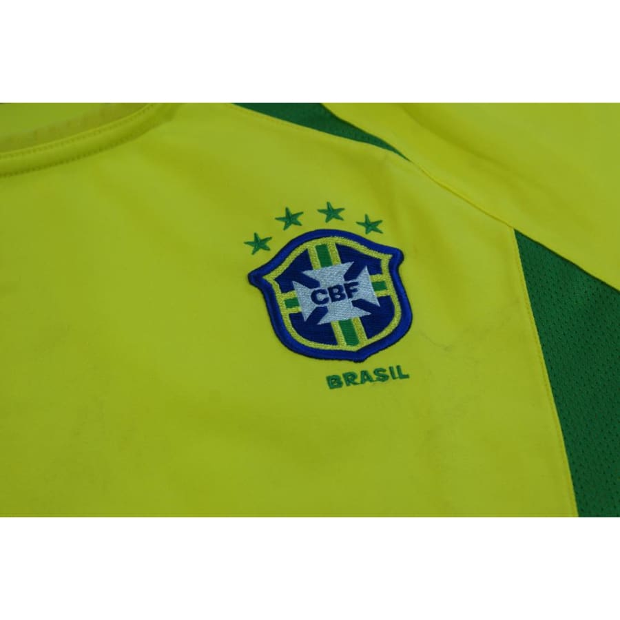 Maillot foot vintage Brésil domicile 2001-2002 - Nike - Brésil