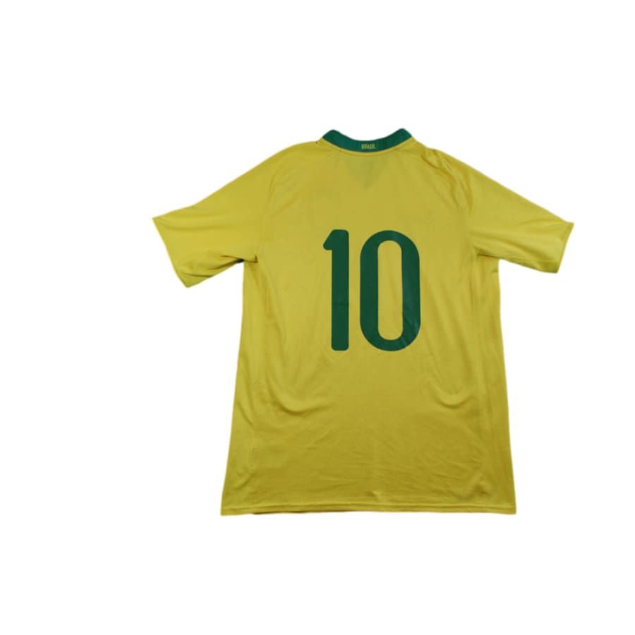 Maillot foot vintage Brésil domicile N°10 2008-2009 - Nike - Brésil