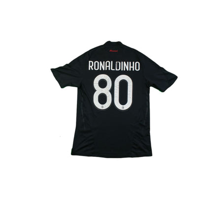 Maillot foot vintage Milan AC extérieur N°80 RONALDINHO 2008-2009 - Adidas - Milan AC