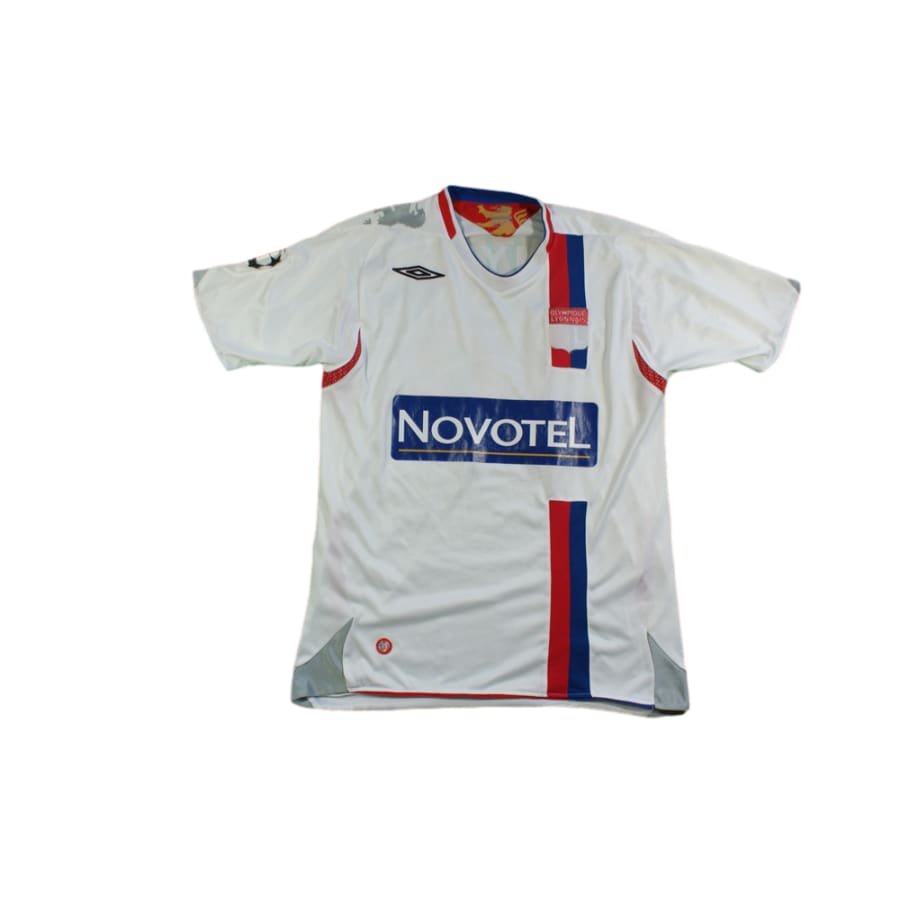 Maillot foot vintage Olympique Lyonnais domicile N°10 BENZEMA 2007-2008 - Umbro - Olympique Lyonnais